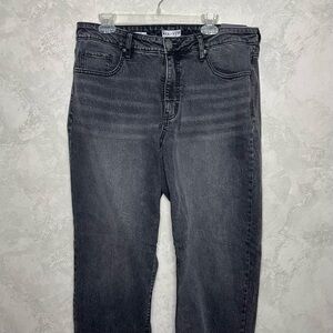 NWT Ava & Viv black high waisted straight leg jeans